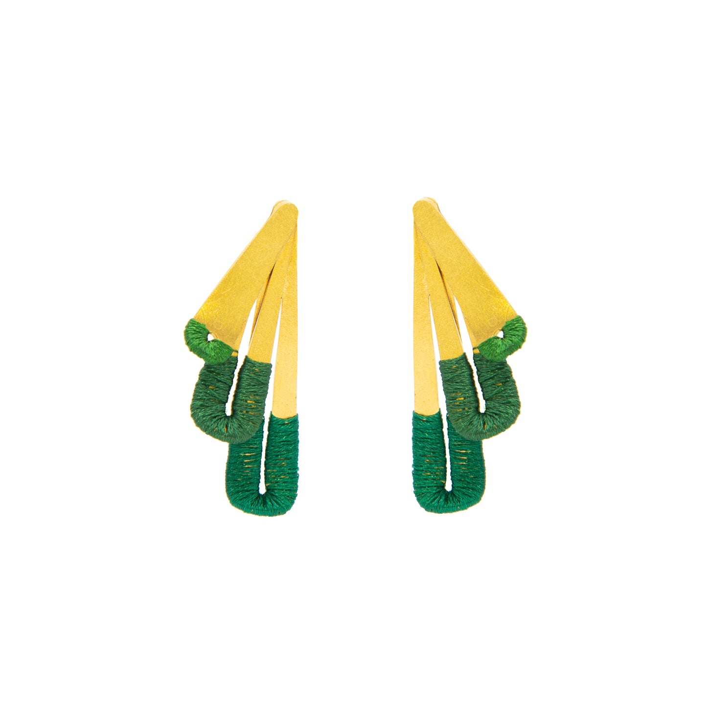 Aretes Alas Trio Tejido