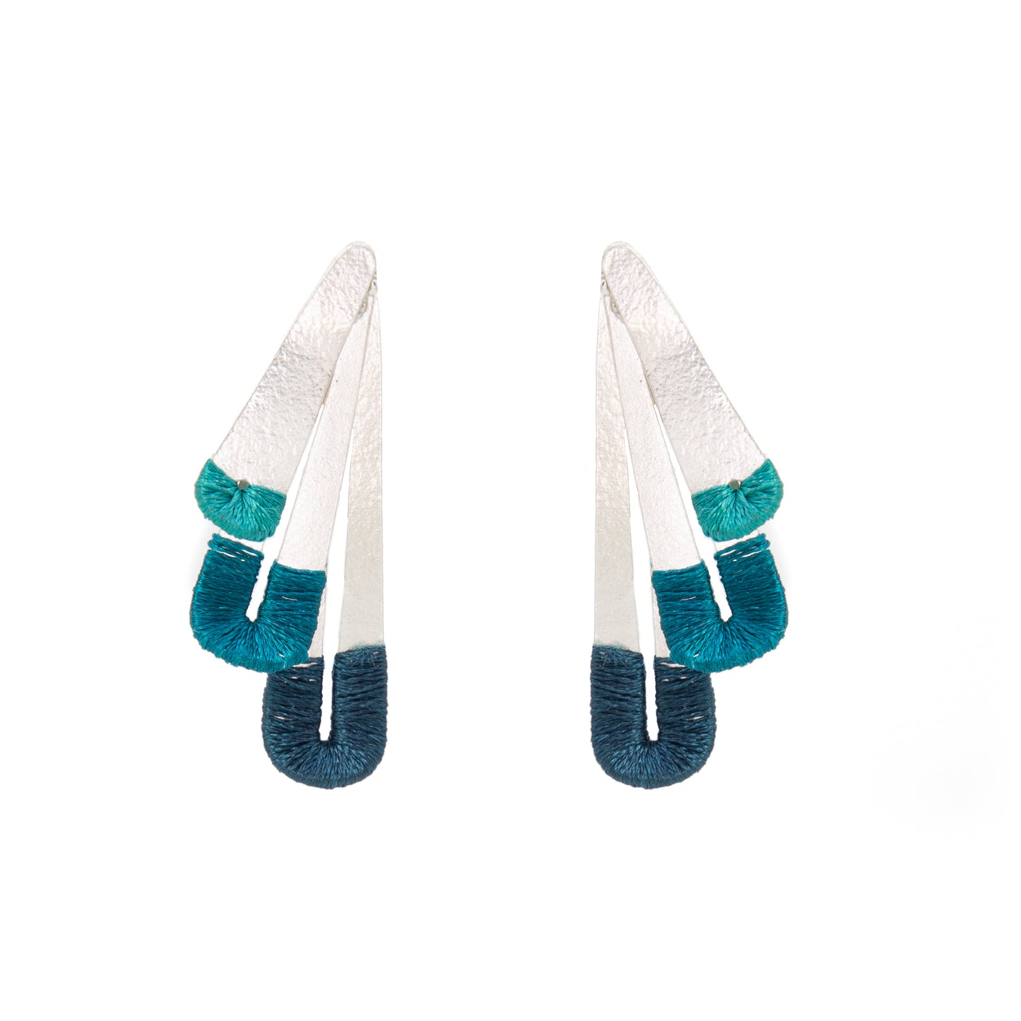 Aretes Alas Trio Tejido