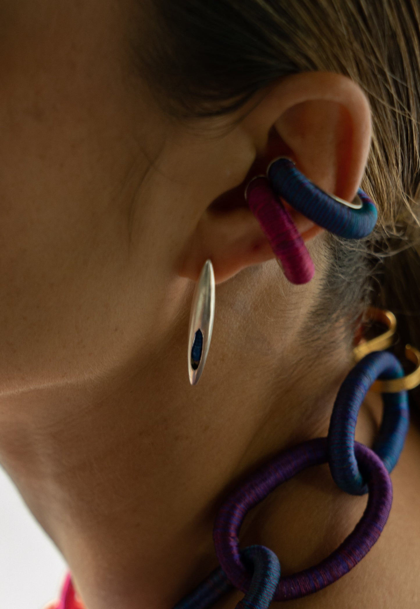 Aretes picos - Tejido