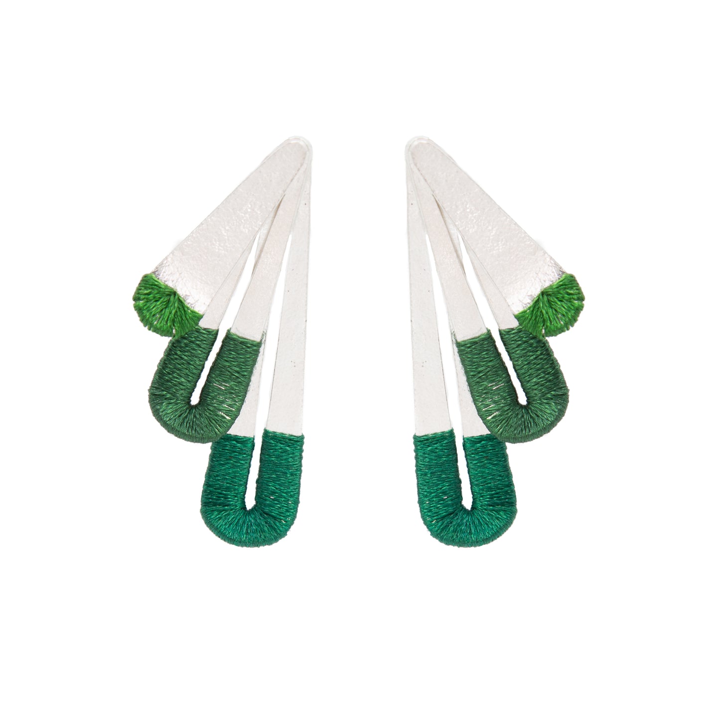 Aretes Alas Trio Tejido