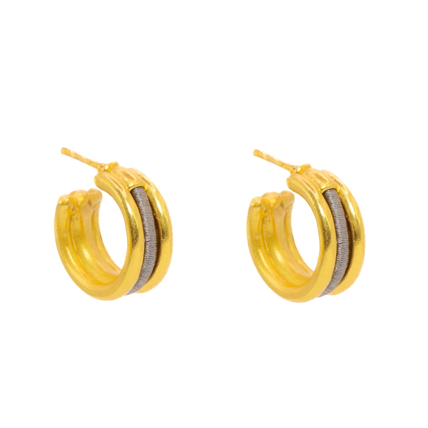 Aretes Enredo Duo mini - Tejido