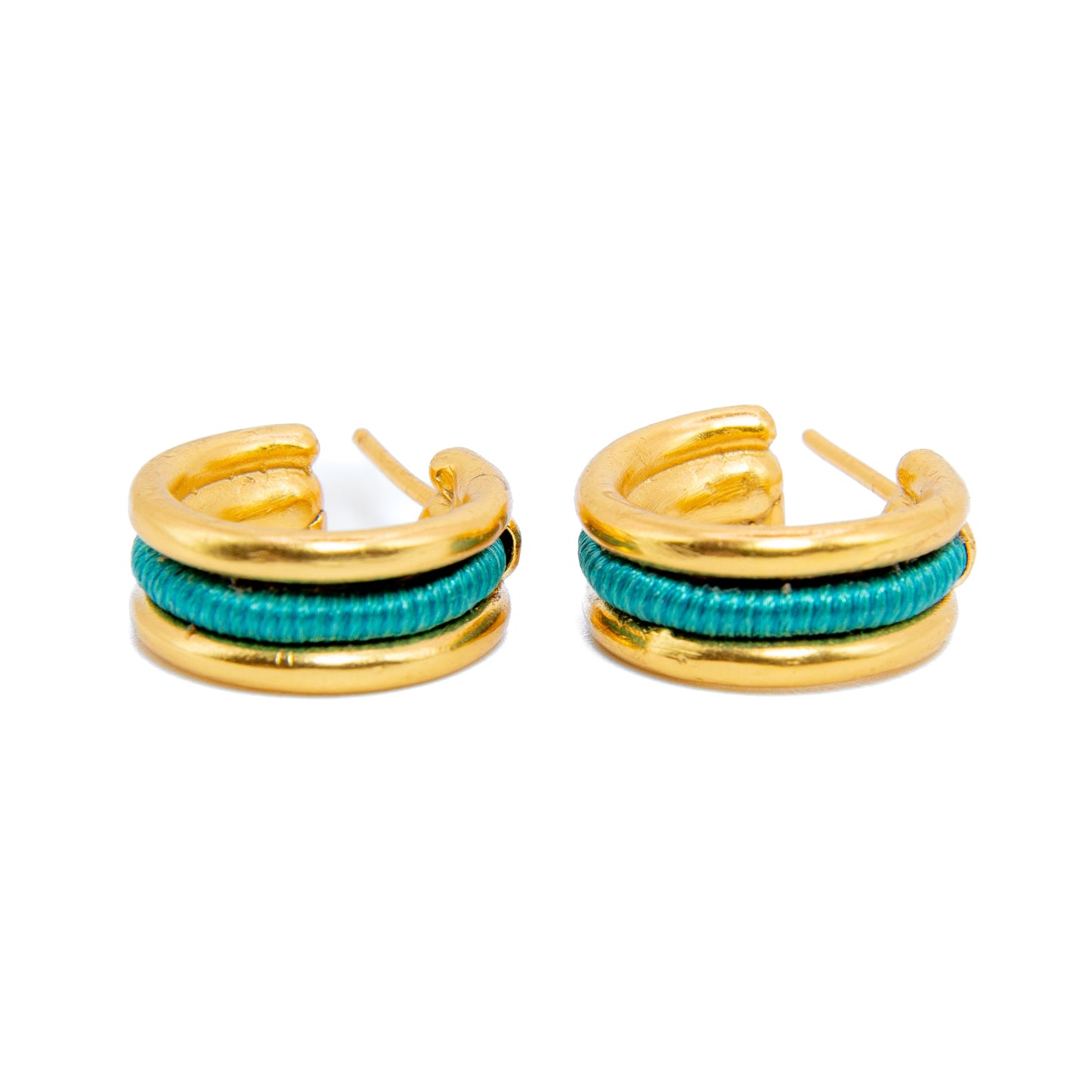 Aretes Enredo Duo mini - Tejido