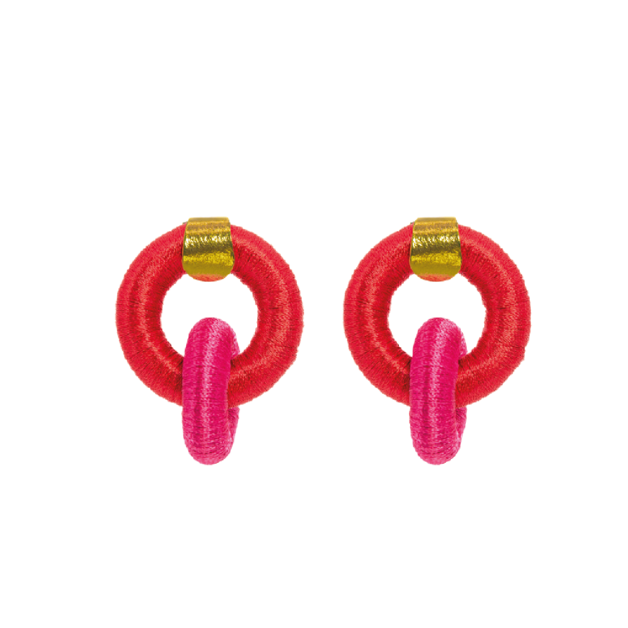 Arete llenito de amor doble