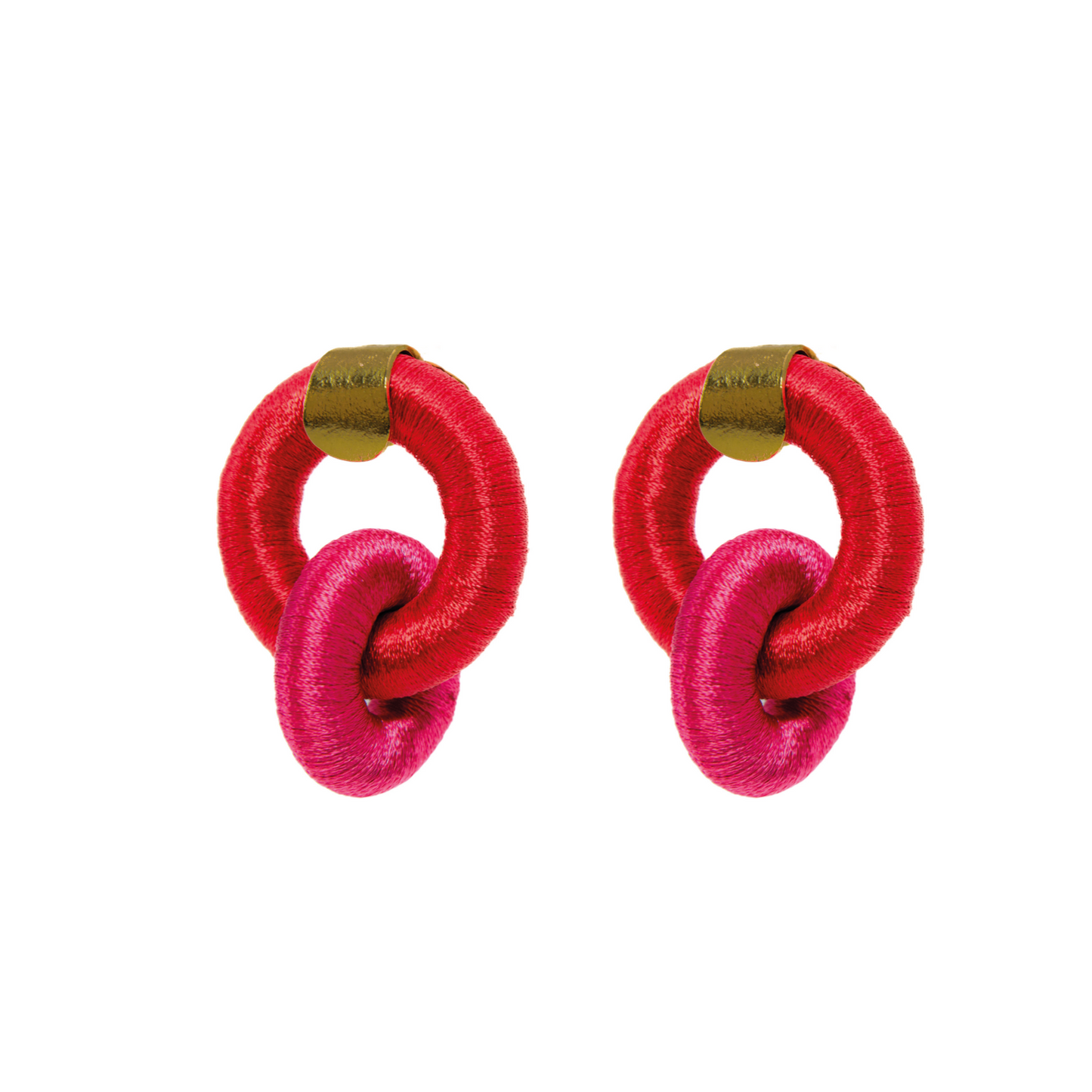 Arete llenito de amor doble