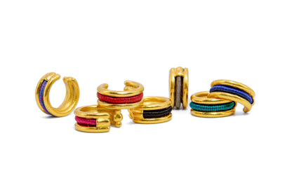 Aretes Enredo Duo mini - Tejido