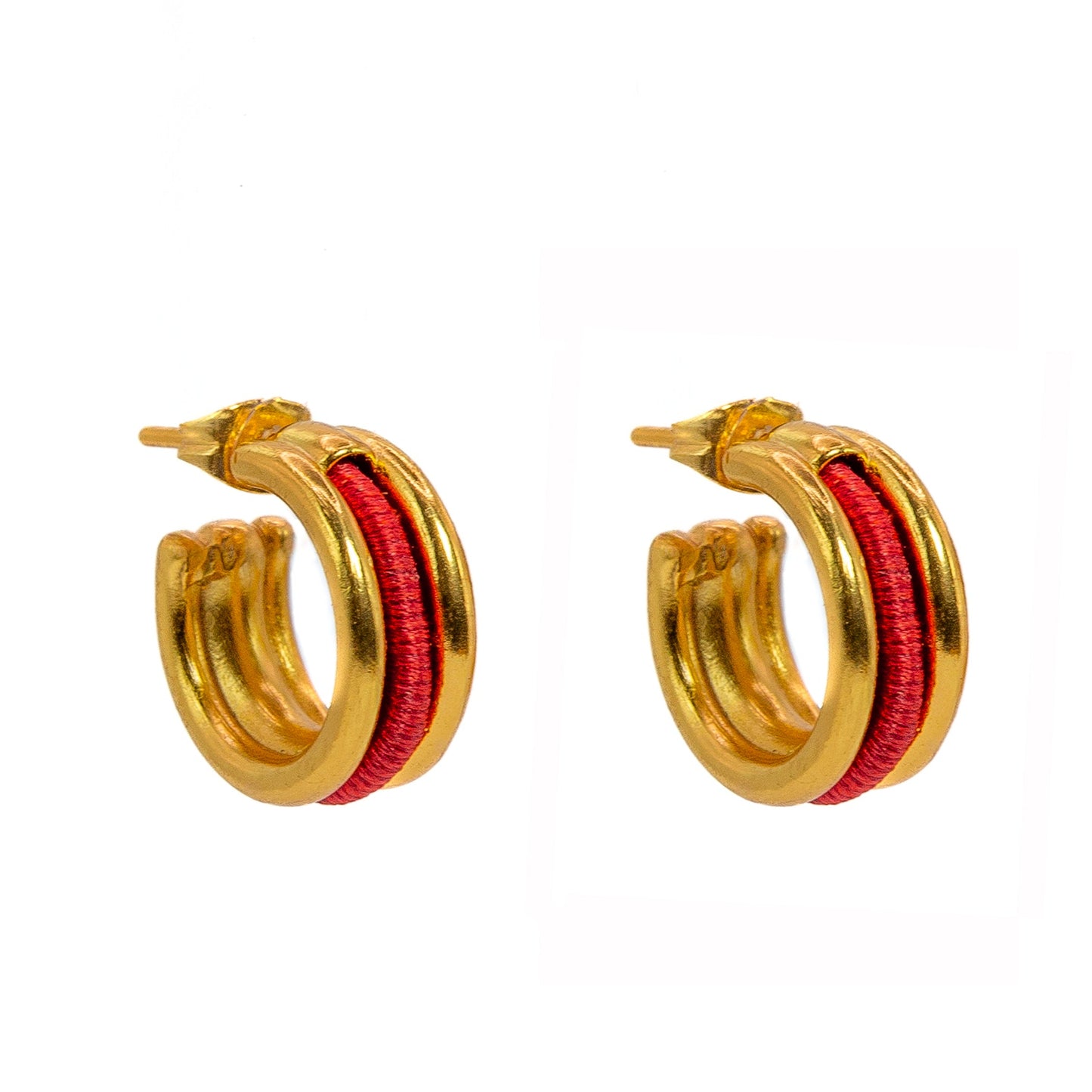 Aretes Enredo Duo mini - Tejido