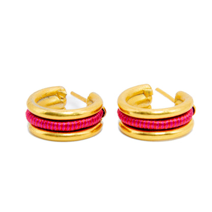 Aretes Enredo Duo mini - Tejido