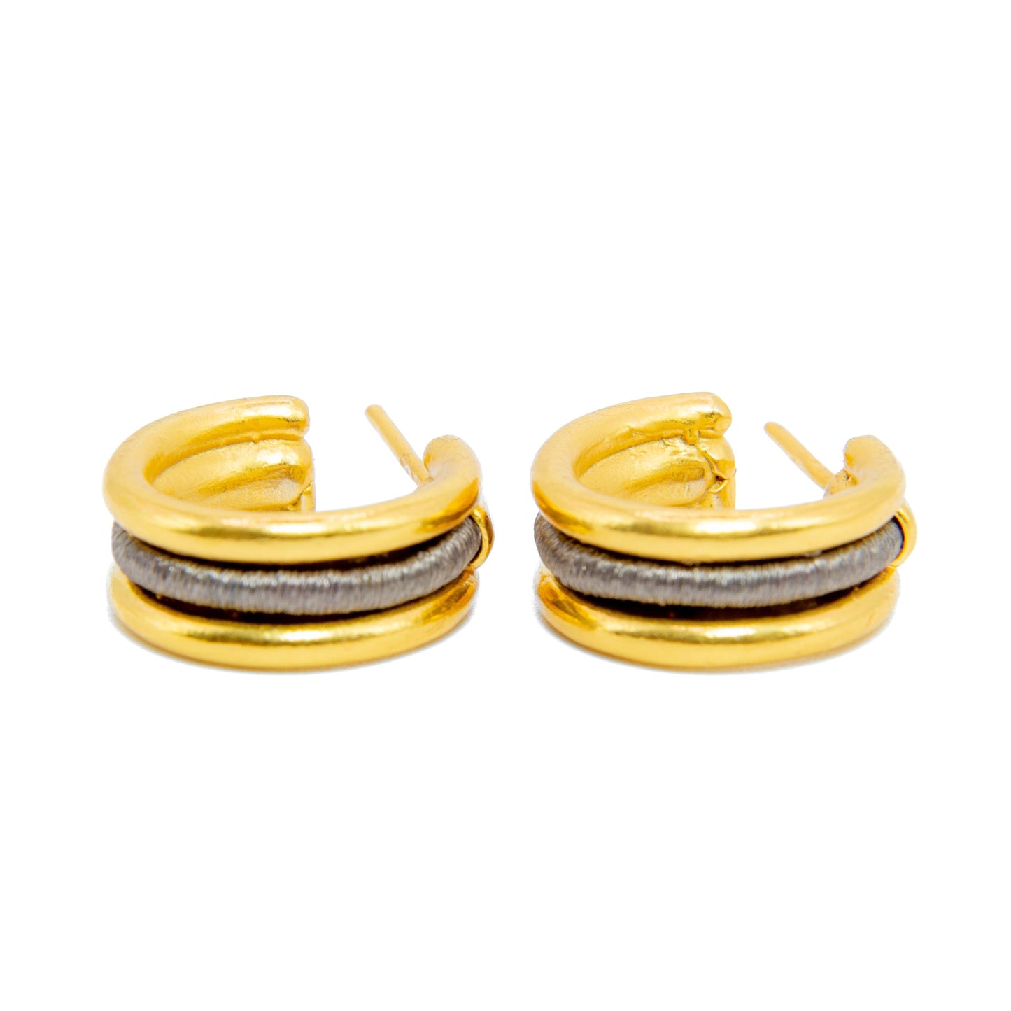 Aretes Enredo Duo mini - Tejido