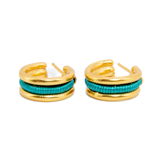 Aretes Enredo Duo mini - Tejido