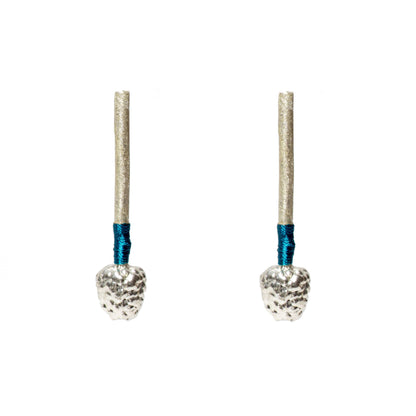 Arete Baston Zarzamora Plata